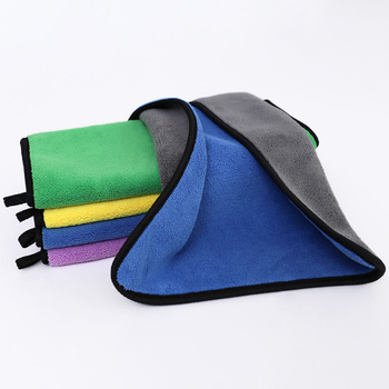 Automobilių plovimo rankšluostis, dvipusis koralo veliūras, mikropluoštas, namų naudojimui, baldams tinkamas, vientisas raštas