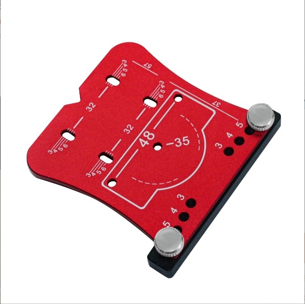 Специален шаблон за позициониране на панти за врати — алуминиева сплав, пробивник за дупки на панти, дърводелска плоча за позициониране