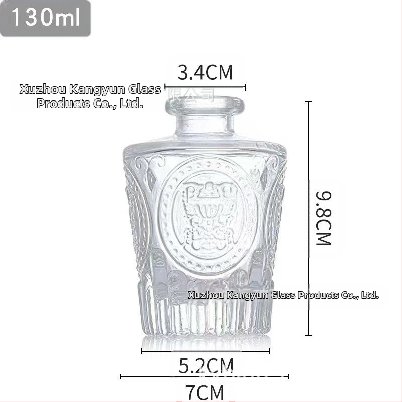 Μπουκάλι Αρωματοθεραπείας με χαρακτικό ρωμαϊκού στυλ για οικιακή διακόσμηση, γυαλί σόδα-λάιμ, προσαρμόσιμο