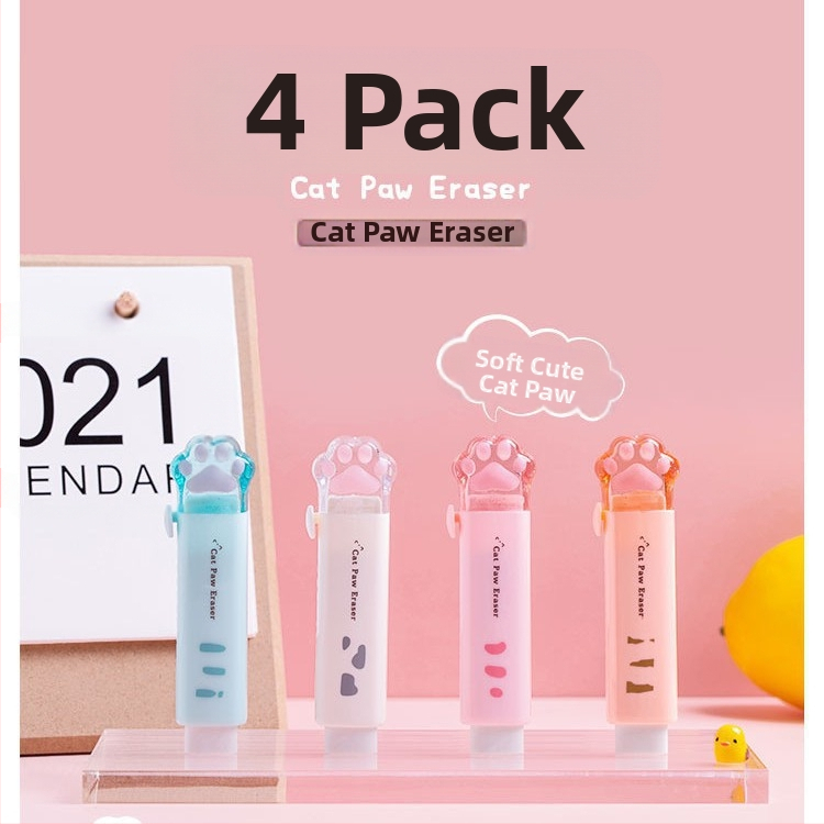 Katės nagų formos trintukas, animacinis dizainas, MW TG103, medžiaga PS guma, mokiniams