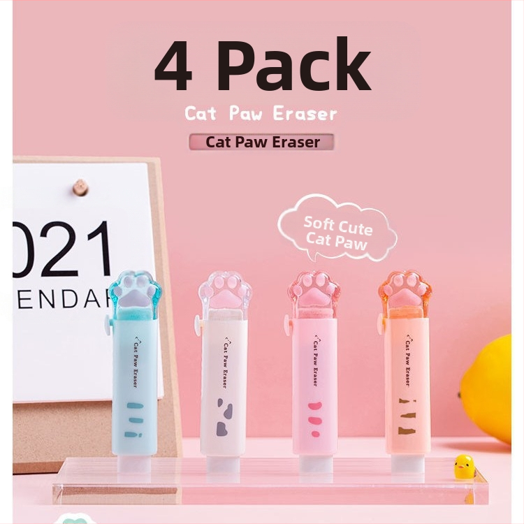 Katės nagų formos trintukas, animacinis dizainas, MW TG103, medžiaga PS guma, mokiniams