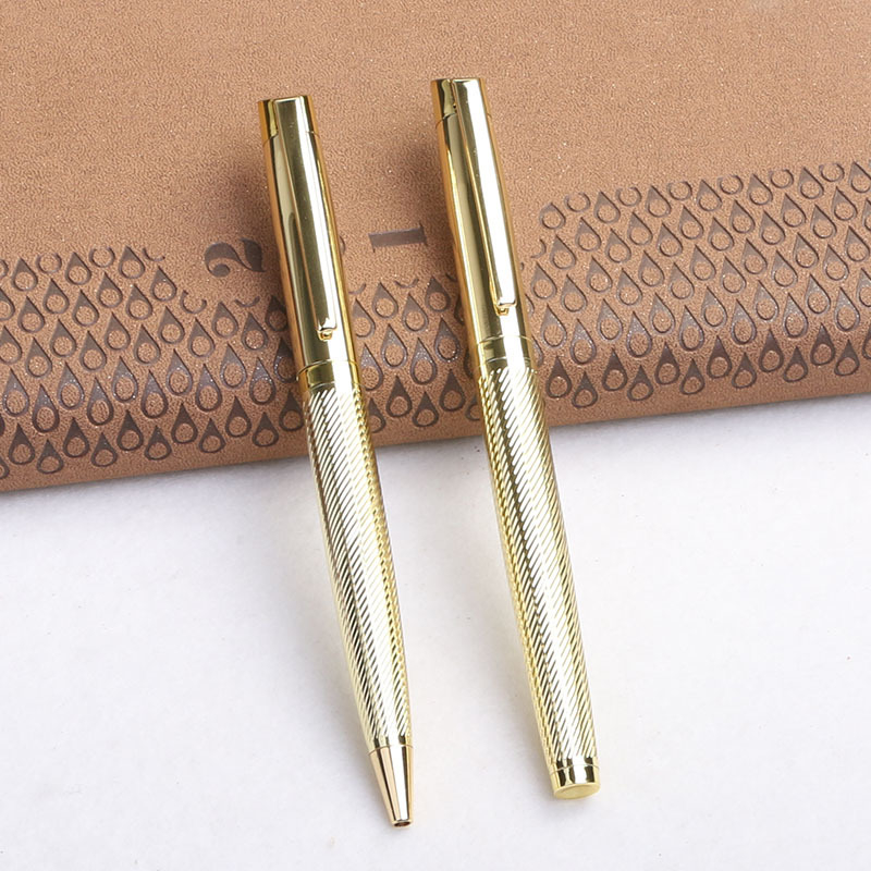 Lingka metalo graviruotas rutulio rašiklis su pasukimo mechanizmu | verslo dovana | atminimo apdovanojimas