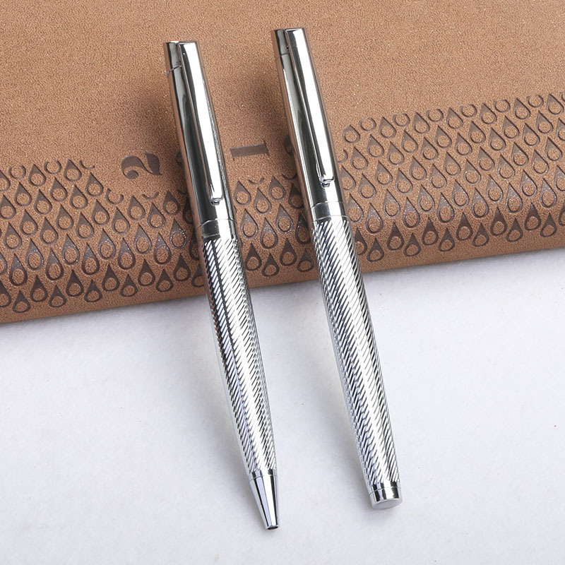 Lingka metalo graviruotas rutulio rašiklis su pasukimo mechanizmu | verslo dovana | atminimo apdovanojimas