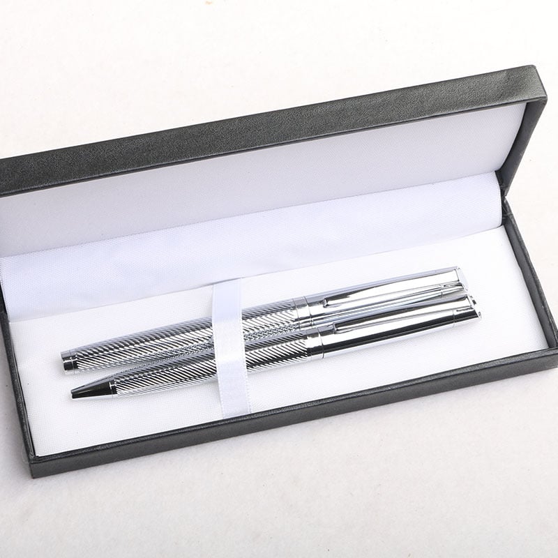 Lingka metalo graviruotas rutulio rašiklis su pasukimo mechanizmu | verslo dovana | atminimo apdovanojimas