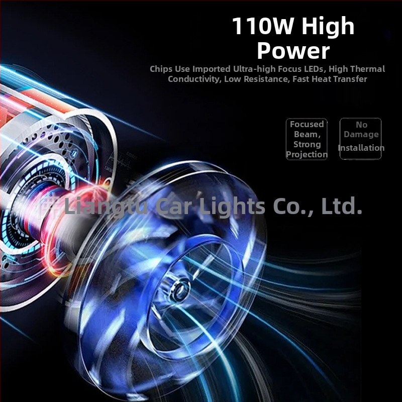 Κεφαλές LED προβολείς της σειράς D με 3 χαλκοσωλήνες, 55W, 12V, IP68, 12000 lm