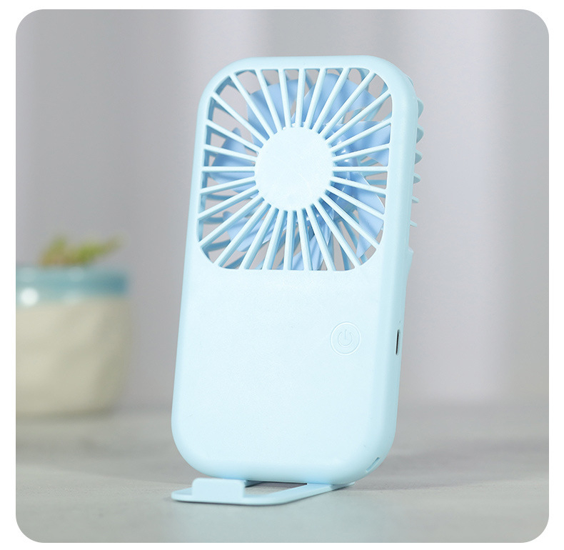 USB-priključeni ručni ventilator s digitalnim zaslonom, sklopni stolni ventilator, 6 brzina, 3 lopatice, ugrađena baterija
