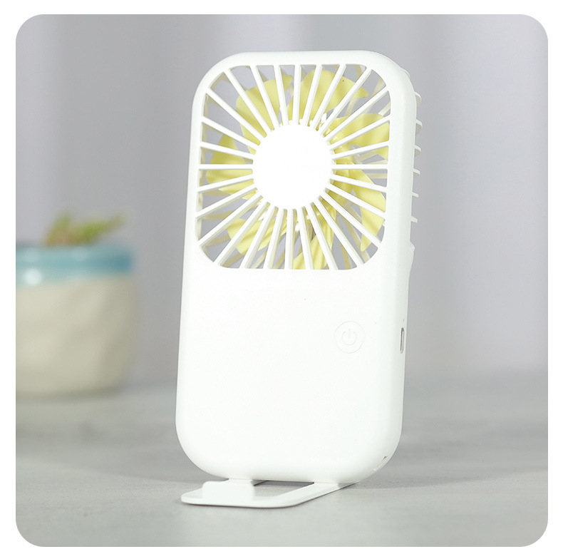 USB-priključeni ručni ventilator s digitalnim zaslonom, sklopni stolni ventilator, 6 brzina, 3 lopatice, ugrađena baterija