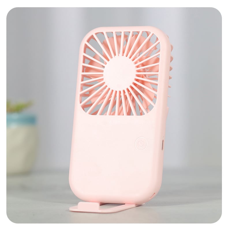 USB-priključeni ručni ventilator s digitalnim zaslonom, sklopni stolni ventilator, 6 brzina, 3 lopatice, ugrađena baterija