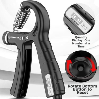 Γυμναστής δύναμης λαβής, ρυθμιζόμενος 5–60 kg, PP υλικό, μηχανισμός ελατηρίου τάσεων, Jian Rui