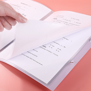 PP прозрачен файл-папка с закопчалка за документи и учебни материали, с вмъкващи страници, класификация и съхранение; печатано лого; дебелина 80C; страници 30/60/80/100; IP авторизация: Няма.