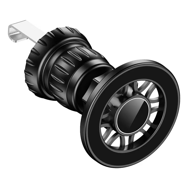 Suport auto pentru telefon cu MagSafe, fixare magnetică, montaj pe aerisire, braț extensibil reglabil și cârlig spiral