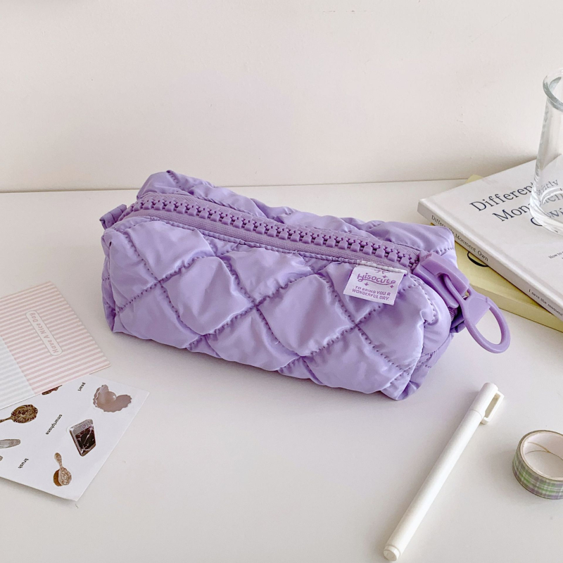 Pieštukų dėklas su monochrominiu dizainu ir didelė talpa (Medžiaga: Poliesteris; Prekės ženklas: Kita; Stilius: Korejos versija; Lytis: Bendras)