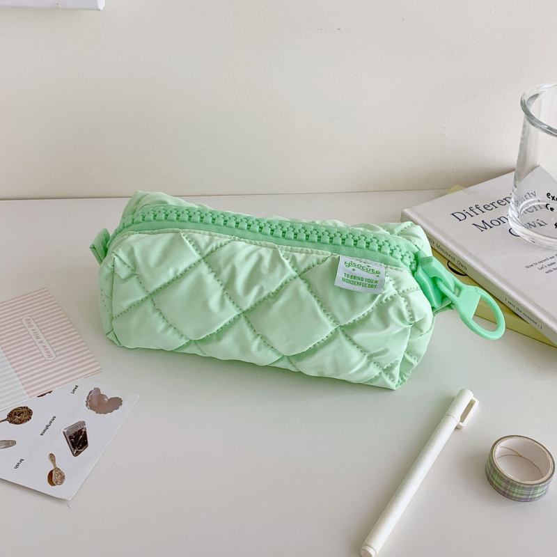 Pieštukų dėklas su monochrominiu dizainu ir didelė talpa (Medžiaga: Poliesteris; Prekės ženklas: Kita; Stilius: Korejos versija; Lytis: Bendras)