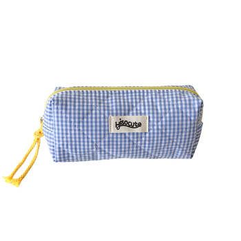 Korejos stiliaus pieštukų dėklas su kontrastiniu languotu raštu, didelė talpa, medžiaga: poliesteris + medvilnė