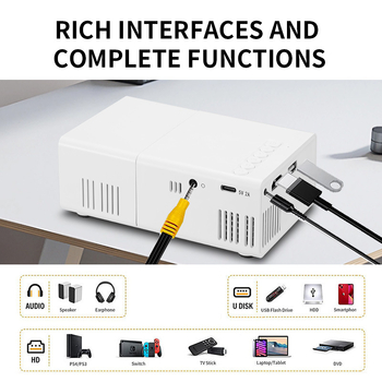 Преносим проектор, резолюция 320x240, мощност 10W, яркост 10, обектив от смола