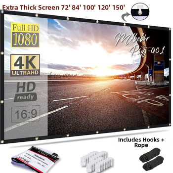 Проекционен екран за проектор, портативен сгъваем (модел JYY-100, тегло 660, мощност 0, марка Independent, енергийна ефективност 100)