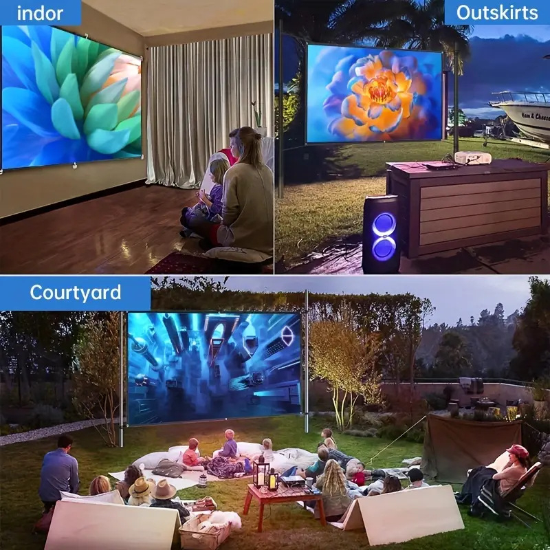 Проекционен екран за проектор, портативен сгъваем (модел JYY-100, тегло 660, мощност 0, марка Independent, енергийна ефективност 100)