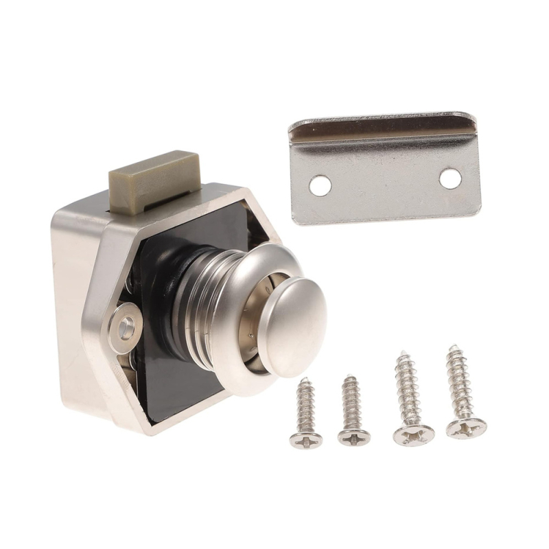 RV шкафова бутонна издърпваща ключалка – ABS, модел JA102, 30 000 цикли, 34,2 g