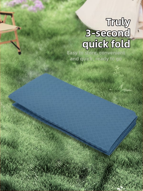 Йога мат, преносим сгъваем за почивка и спорт, противохлъзгащ, 250 г, 8 мм, ТПЕ, минималистичен дизайн, възможност за персонализация