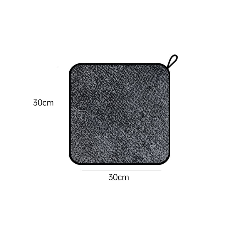 Automazgāšanas dvielis, mikrošķiedra, dubultā puses vīta audums ar Korejas pinuma dizainu; zīmols Hundred Trees; licencēts privātais zīmols; pielāgota apstrāde