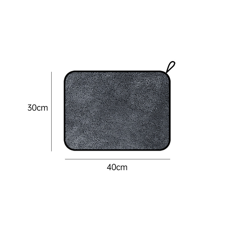 Automazgāšanas dvielis, mikrošķiedra, dubultā puses vīta audums ar Korejas pinuma dizainu; zīmols Hundred Trees; licencēts privātais zīmols; pielāgota apstrāde