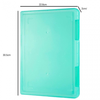 A4 διαφανής θήκη αρχείων για έγγραφα, μεταλλική κατασκευή με πλαστικά εξαρτήματα, χωρητικότητα 2 L, κατάλληλη για μελέτη/ γραφείο