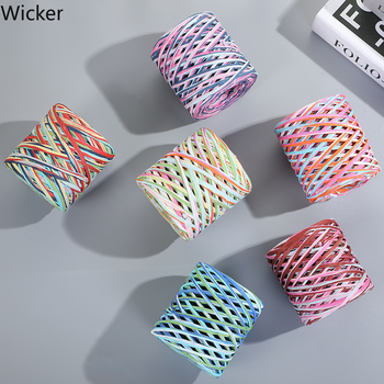 Хартия рафия въже за занаяти – влакнеста смес, тръбно прежда, единична нишка