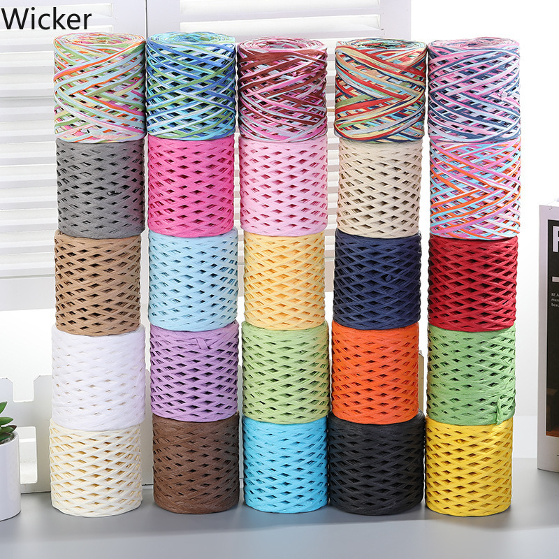 Хартия рафия въже за занаяти – влакнеста смес, тръбно прежда, единична нишка