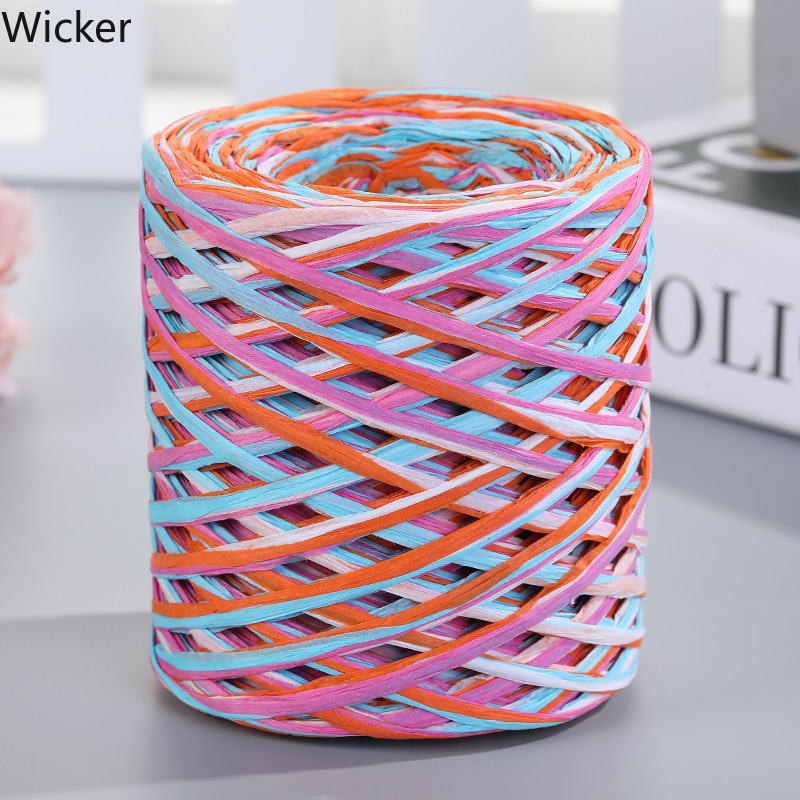 Хартия рафия въже за занаяти – влакнеста смес, тръбно прежда, единична нишка