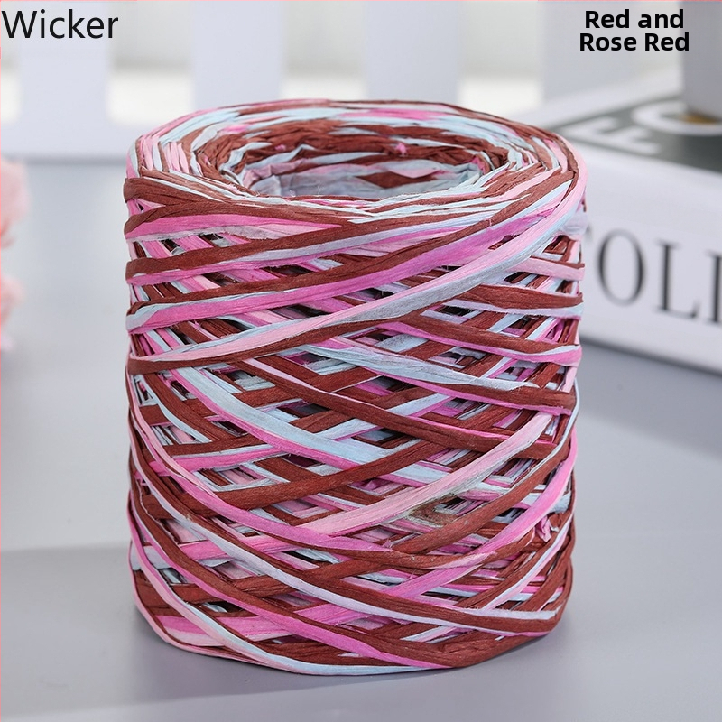 Хартия рафия въже за занаяти – влакнеста смес, тръбно прежда, единична нишка