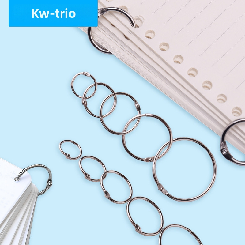 Kovové otvorené krúžky na viazanie kníh, DIY, model 19, značka Can be excellent