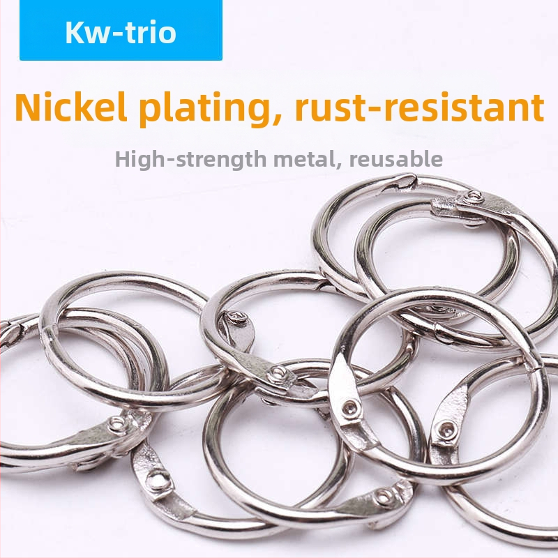 Kovové otvorené krúžky na viazanie kníh, DIY, model 19, značka Can be excellent