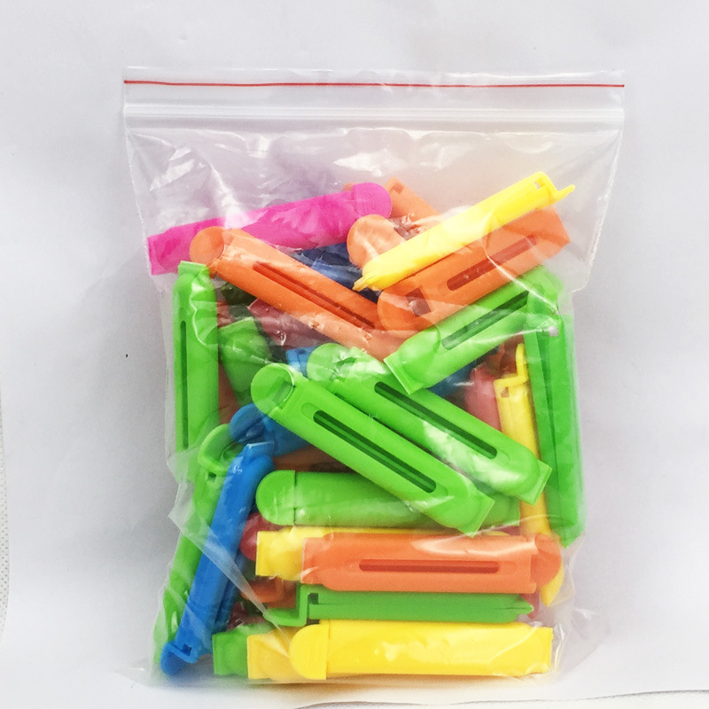 Влагаустойчиви щипки за запечатване на пластмасови торбички — запазване на храна: чай, мляко на прах, закуски