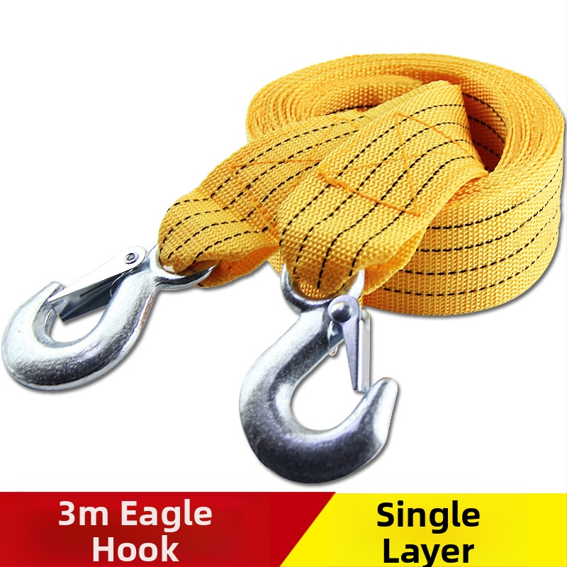 Автомобилно въже за теглене, найлон, висока якост, рефлекторно, двупластово