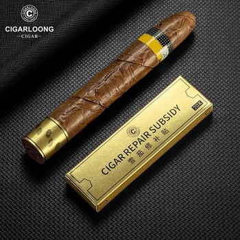 Cigarešu remontlīmplēsteris – bez smaržas, pilnīgi līmējošs, piemērots bojātām cigārām; Zīmols Cigarloong, Materiāls: Papīrs, Stils: Vienkāršs