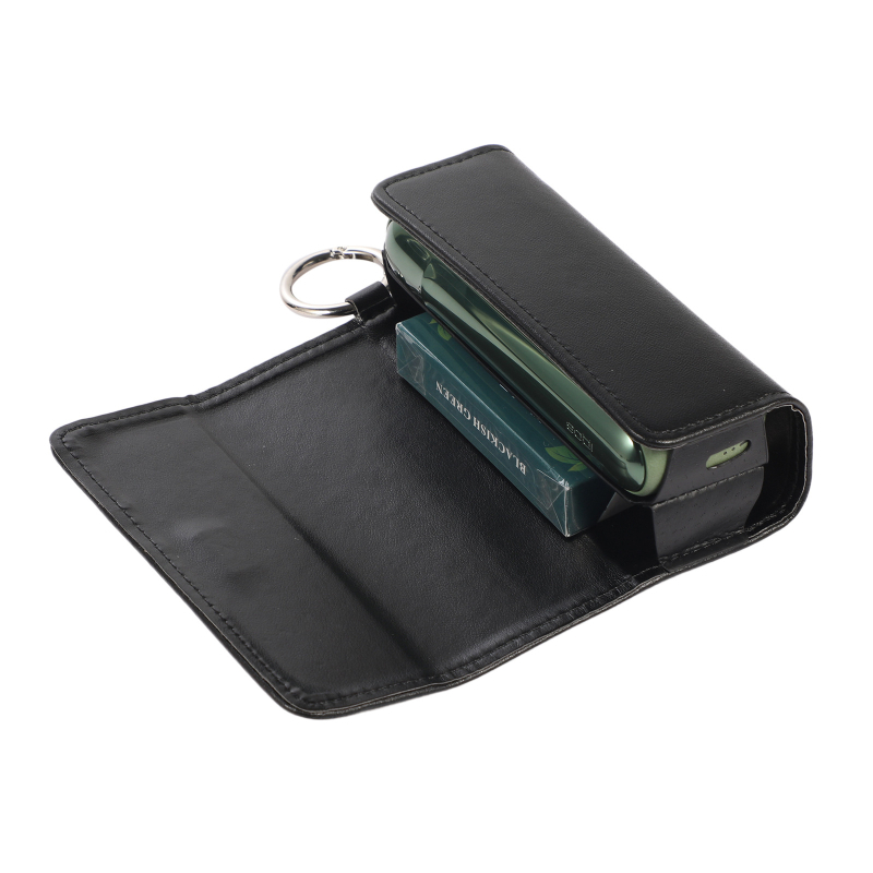 Aizsargājošs ādas gadījumā ar uzglabāšanas funkciju IQO 4.0 ILUM, 6. un 7. paaudze, japāņu stila gaišs luksuss, drukāts logo, Econlike