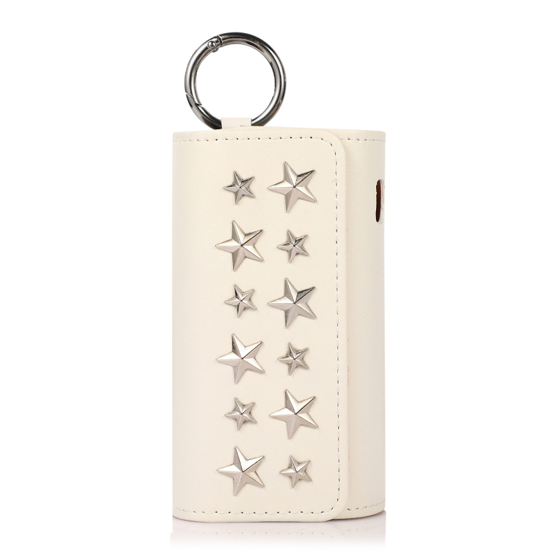 Aizsargājošs ādas gadījumā ar uzglabāšanas funkciju IQO 4.0 ILUM, 6. un 7. paaudze, japāņu stila gaišs luksuss, drukāts logo, Econlike