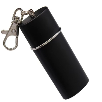 YF607 Kompaktā metāla pelnu vāciņa ar atslēgu piekariņu – ABS + nerūsējošais tērauds; nav vienreizējās lietošanas; funkcijas: atslēgu piekariņš, dekors, uzglabāšana; logotips drukāts