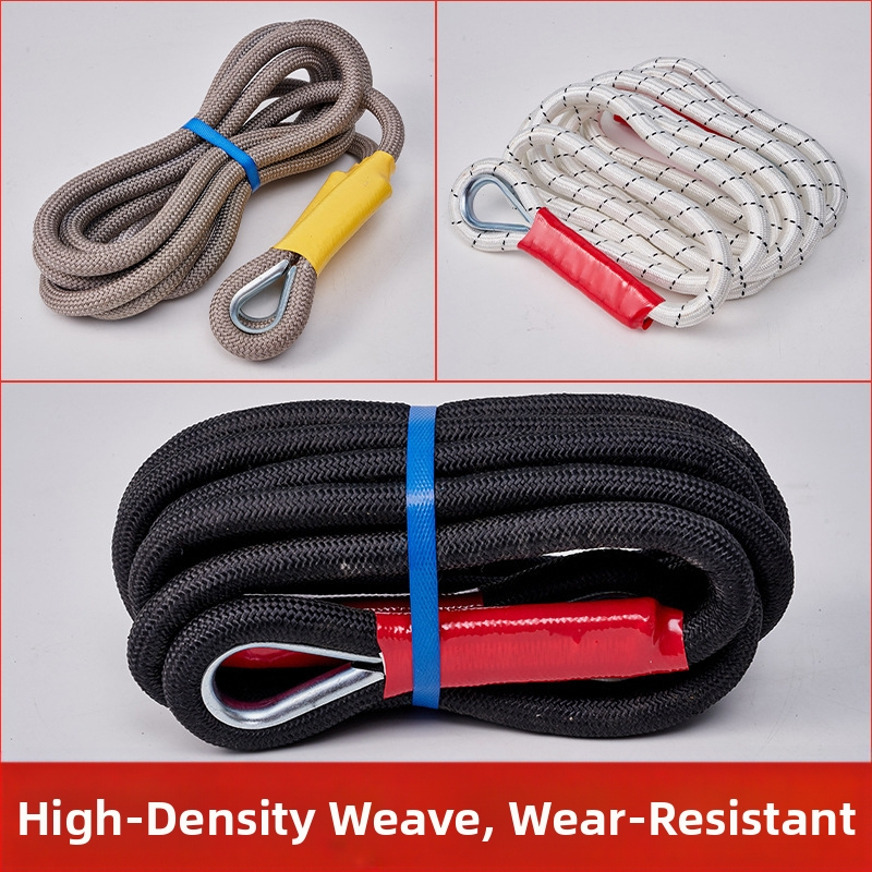 Автомобилно въже за теглене за офроуд – нейлон, Niubude; сила над 1000 lbs; основни приложения: ремарке и спасяване; подходящо за офроуд превозни средства, леки автомобили и мотоциклети