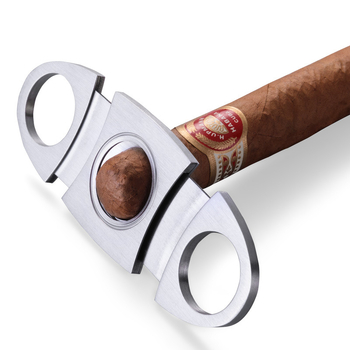 CIGARLOONG dviejų dalių rinkinys: cigarų uždegiklis ir peilis, nerūdijančio plieno, vėjo atsparus, butano kuras, nešiojamas