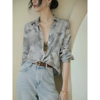 Γυναικείο πουκάμισο με halter λαιμό, κοντά μανίκια, 95% ακρυλικό ύφασμα, Άνοιξη 2025