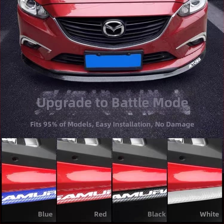 Αντι-σύγκρουσης λωρίδα από καουτσούκ για το μπροστινό χείλος αυτοκινήτου, σιλικόνη, μοντέλο QC, εξατομικευμένη επεξεργασία