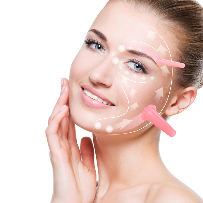 Lice silikonizirani vakuumski uređaj, 2 čašice, Materijal: Silikon, Težina: 0,01 kg