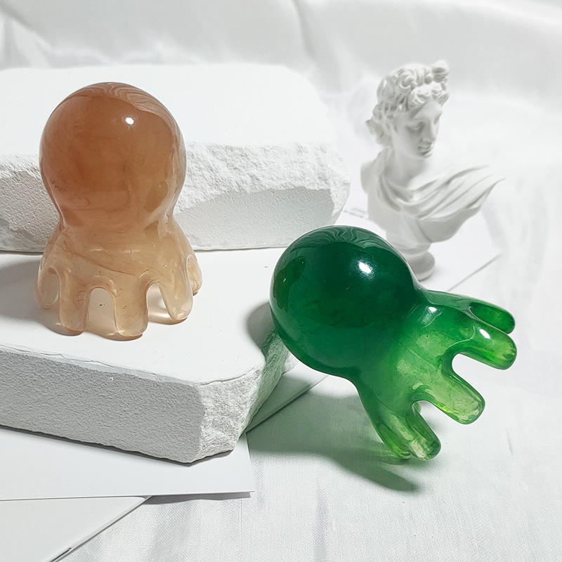 Prijenosni masažni štapić od prirodne smole, 48 g; pogodan za zdravstvenu njegu masaže i fitness ljepotu; mogućnost privatne oznake i prilagodbe