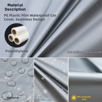 coveryoo Auto pārsegs sedanam — Viegls, Ūdensizturīgs un Putekļu izturīgs, Pielāgojama, Svars 1 kg, Materiāls: Cits