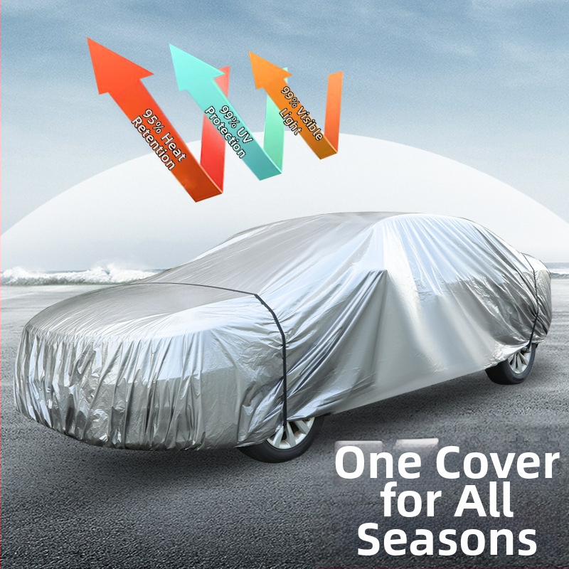 coveryoo Покривало за кола за седан — Леко, водоустойчиво и прахоустойчиво, Персонализируемо, 1 кг, Материал: Друг, Подходящи модели: седан