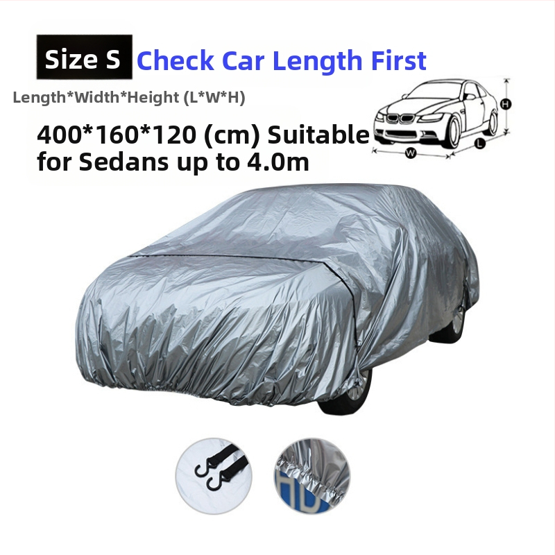 coveryoo Auto pārsegs sedanam — Viegls, Ūdensizturīgs un Putekļu izturīgs, Pielāgojama, Svars 1 kg, Materiāls: Cits
