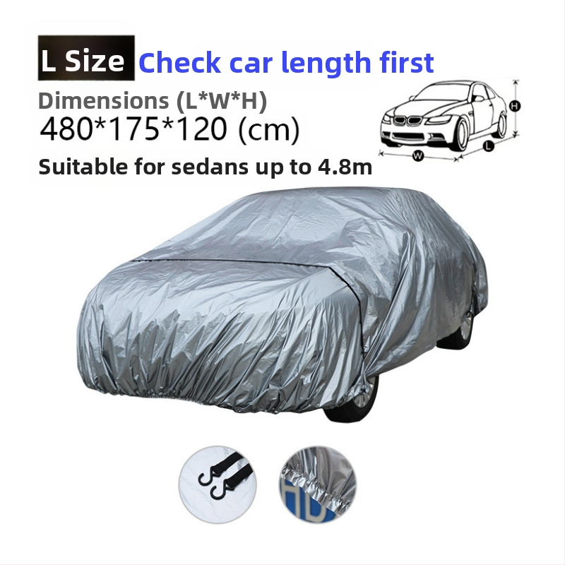 coveryoo Auto pārsegs sedanam — Viegls, Ūdensizturīgs un Putekļu izturīgs, Pielāgojama, Svars 1 kg, Materiāls: Cits