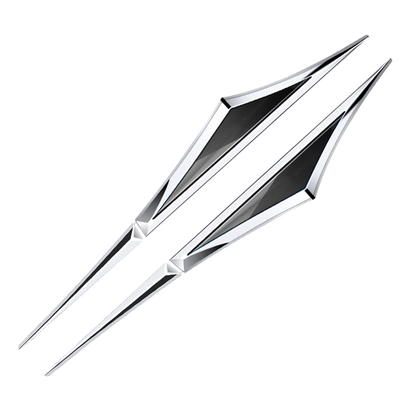 Automobiļa sānu emblēmas dekoratīvā uzlīme; Zīmols Carllingpu; nerūsējošais tērauds + cinka sakausējums; universāla saderība; pielāgojama; ārējai virsbūvei