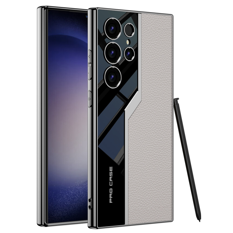 GKK Kožené puzdro z umelej kože pre Samsung S24 Ultra – kreatívny, módny, osobnosť (Materiál: umelej kože; Spracovanie: vstrekované formovanie; Funkcia: proti pádu; Kompatibilita: Samsung)